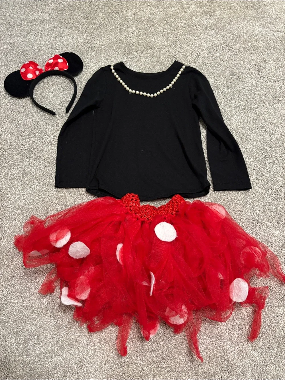 Toddler Minnie Mouse Inspired Tutu Costume Set 3T